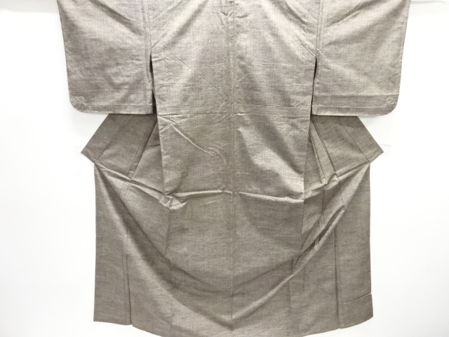 JAPANESE KIMONO / UNUSED HITOE TSUMUGI / WOVEN DOTS